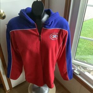 Montreal Canadians NHL Fleece Zip Up Hoodie - Men’s Small
